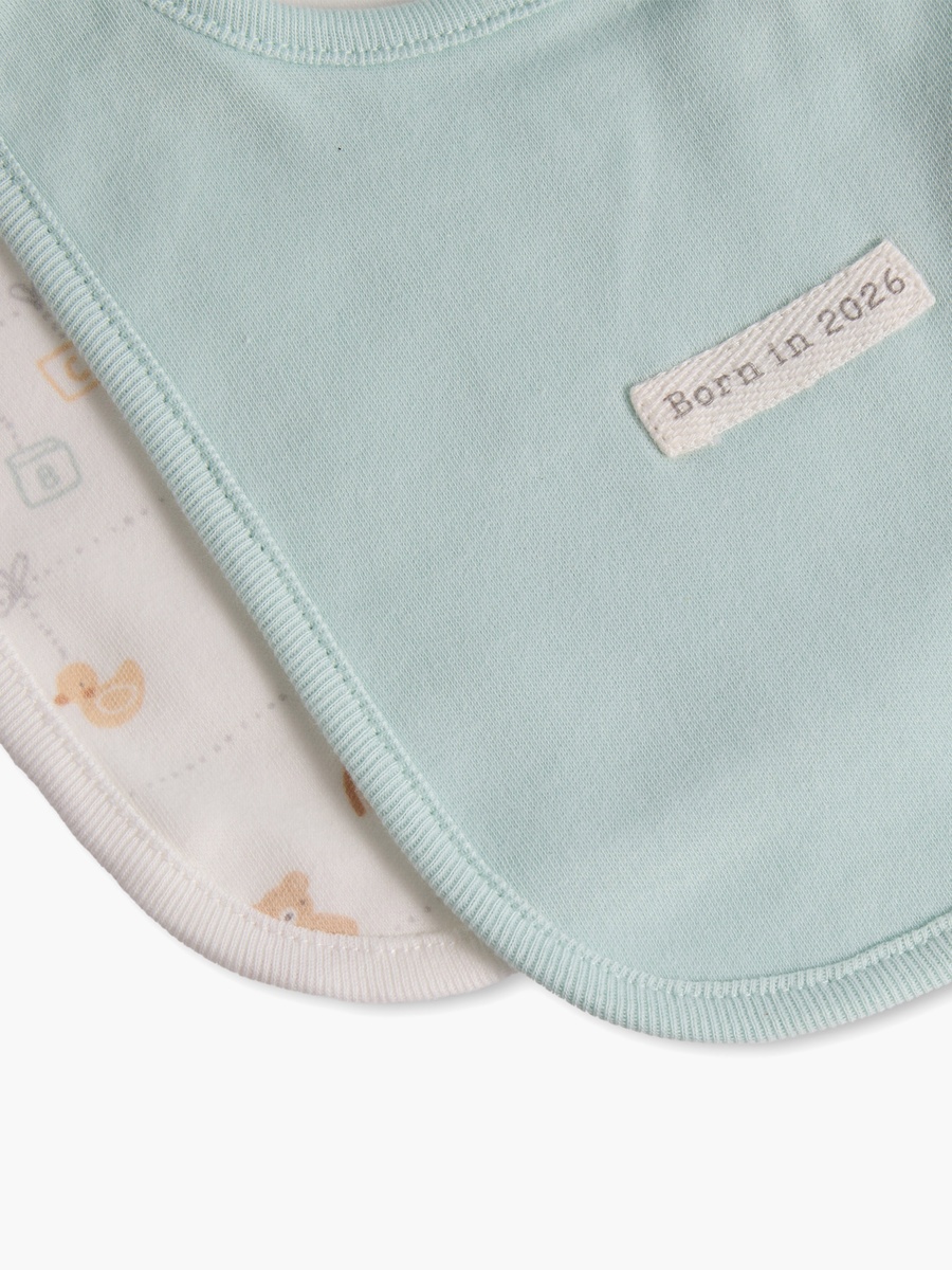 Pack of 2 Baby Bib with Assorted Design