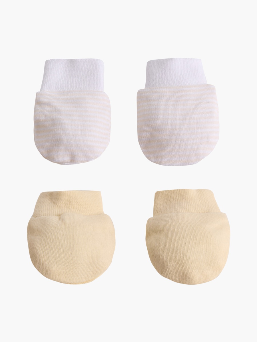 Pack of 2 Mittens with Ribbed Cuff
