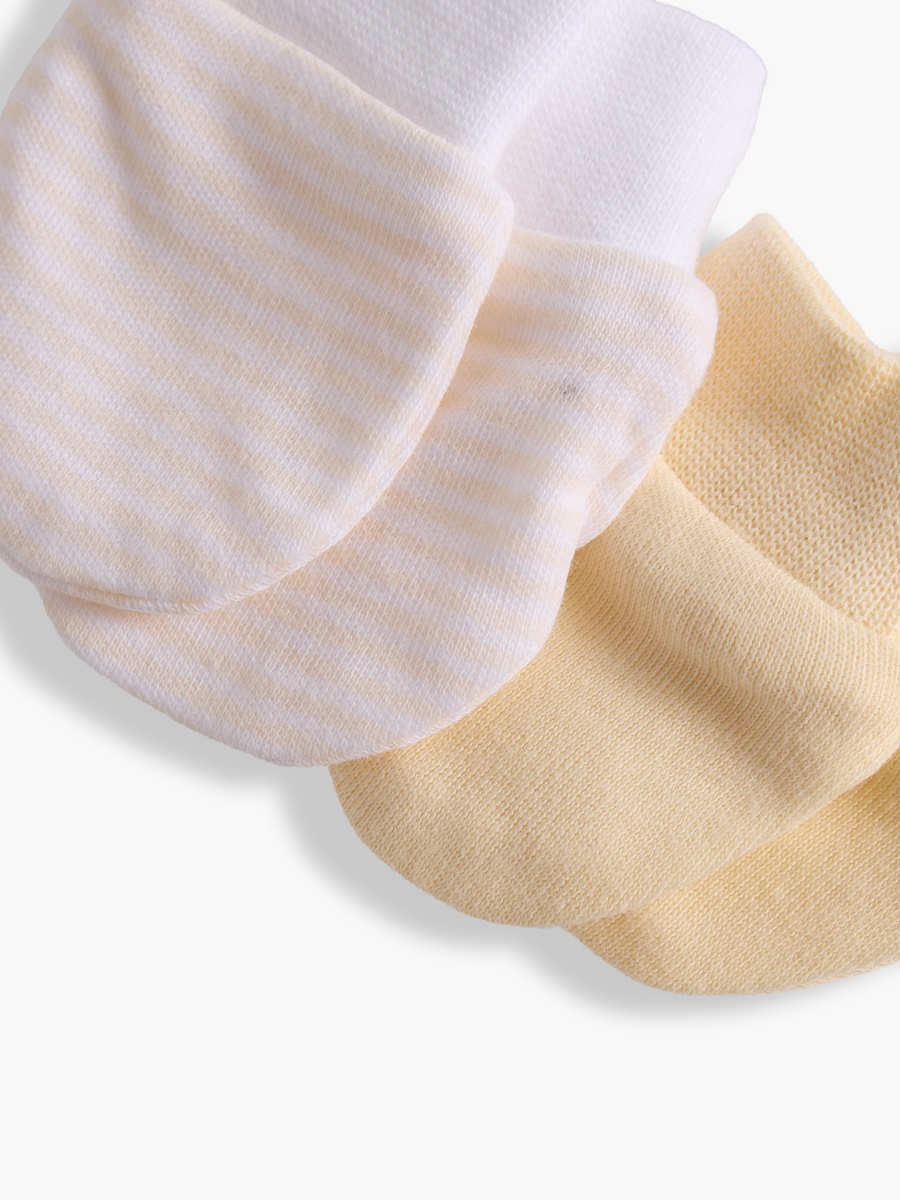 Pack of 2 Mittens with Ribbed Cuff