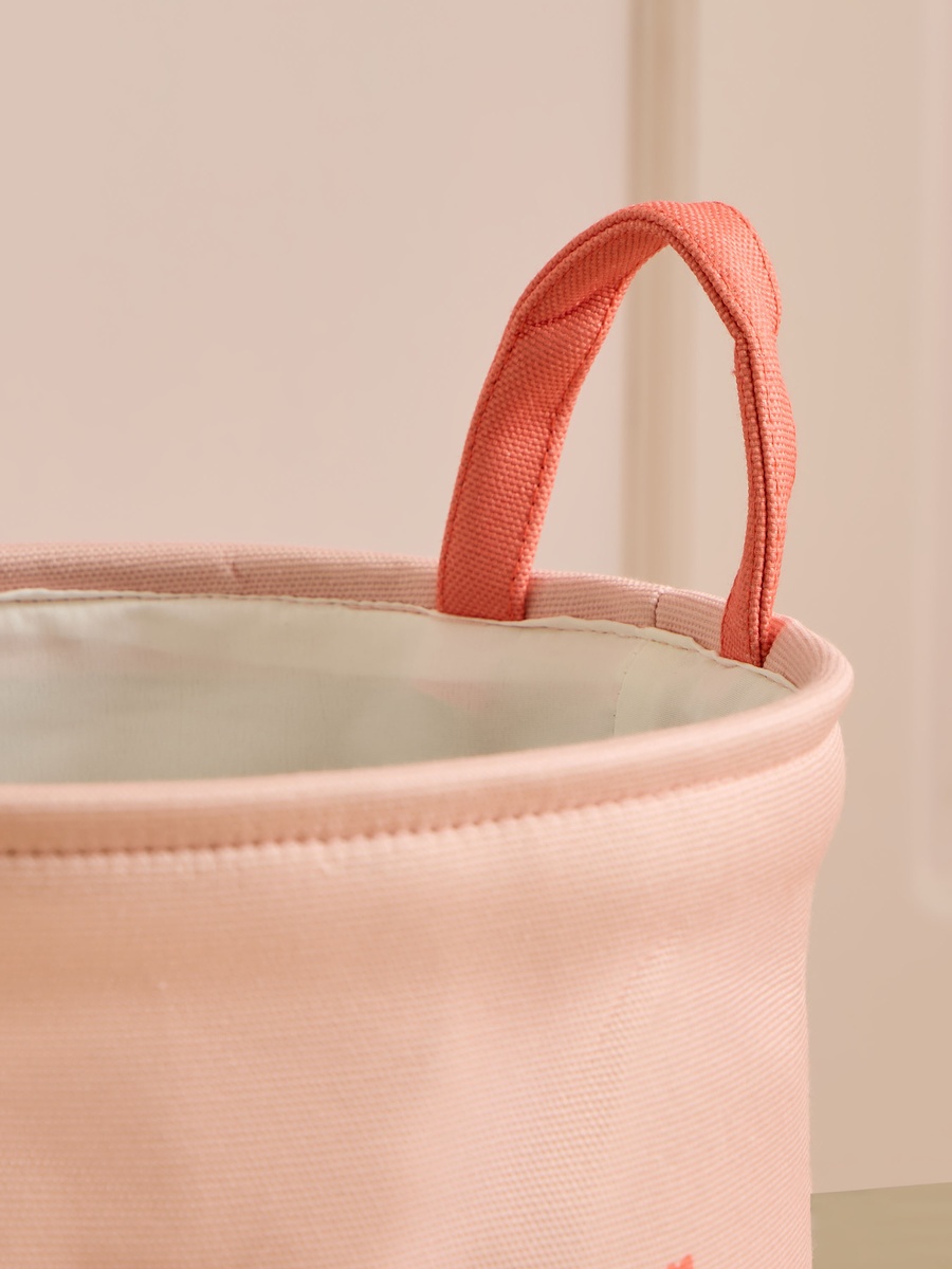 Nursery Laundry Hamper with Fox Print - Polyester
