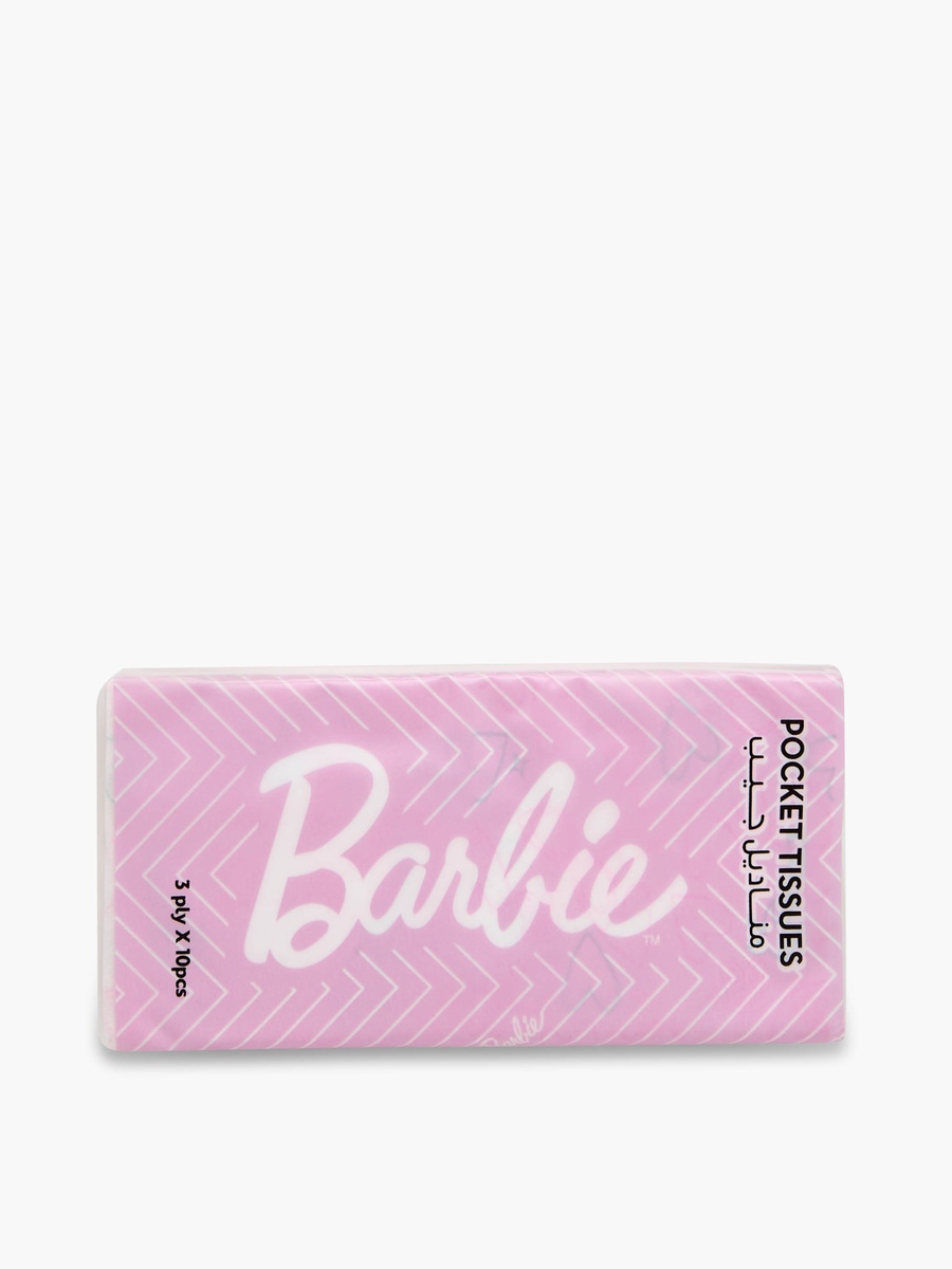 Pack of 10 Barbie Printed Pocket Tissues