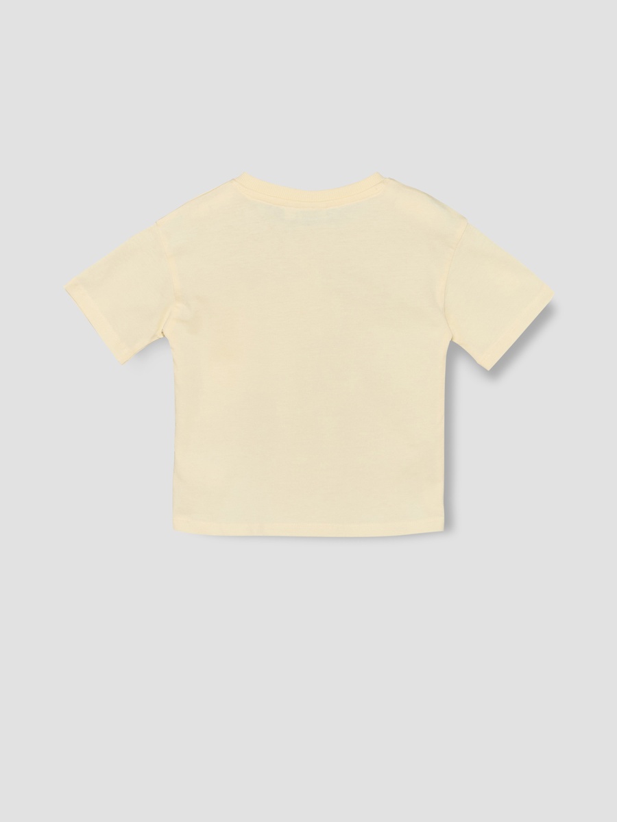 Crew Neck Short Sleeves T-Shirt and Shorts Set with Cocomelon Print