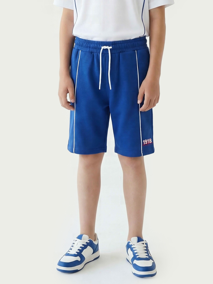 V Neck Short Sleeves T-Shirt and Shorts Set with San Antonio Print