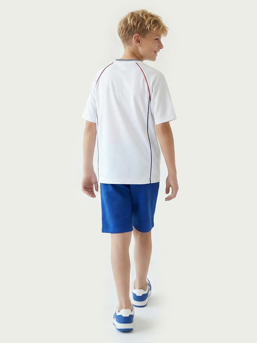 V Neck Short Sleeves T-Shirt and Shorts Set with San Antonio Print