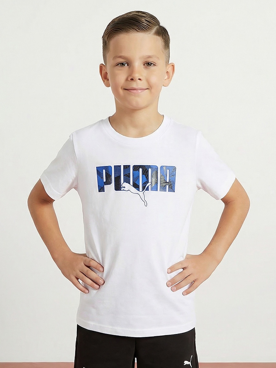 Crew Neck Short Sleeve T-Shirt with Logo Print