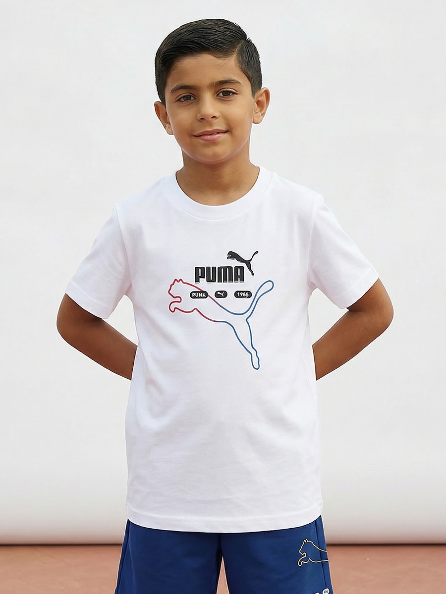 Crew Neck Short Sleeves T-Shirt with Logo Print