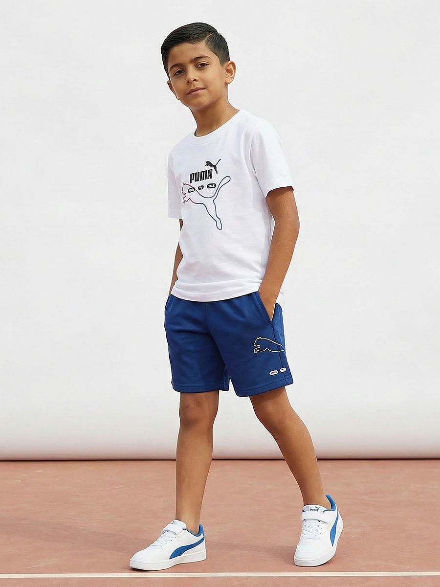 Crew Neck Short Sleeves T-Shirt with Logo Print
