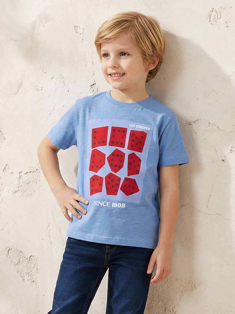 Round Neck Short Sleeves T-Shirt with Print