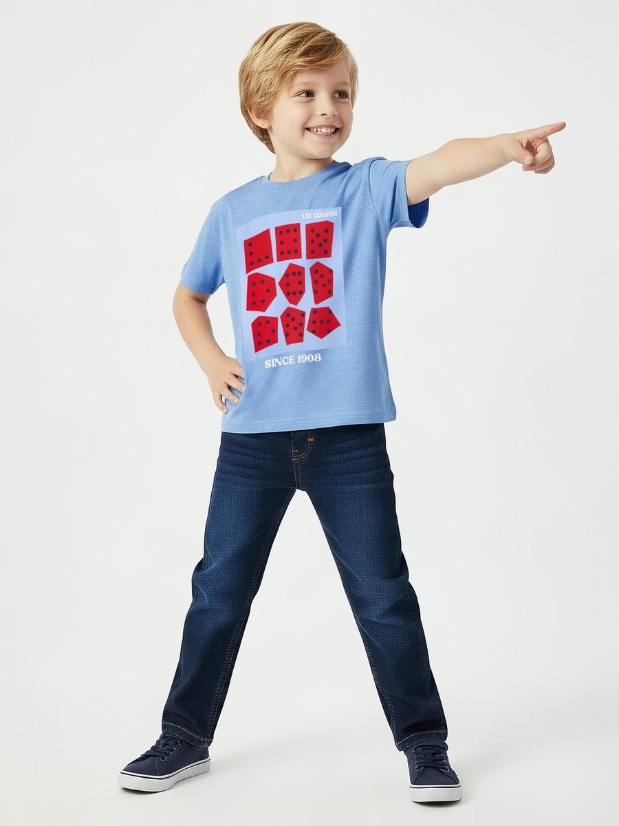 Round Neck Short Sleeves T-Shirt with Print