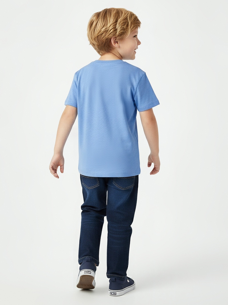 Round Neck Short Sleeves T-Shirt with Print