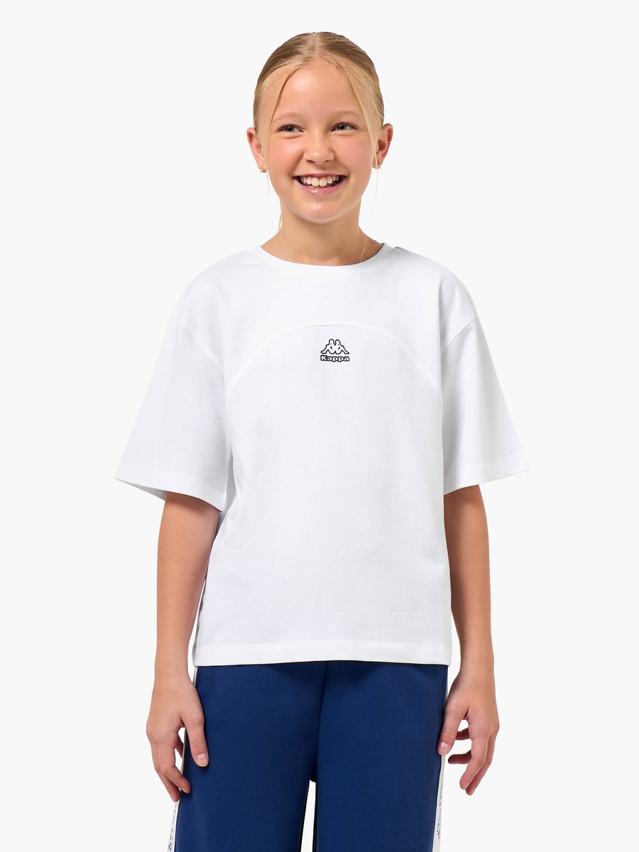 Round Neck Short Sleeve T-Shirt with Logo Print