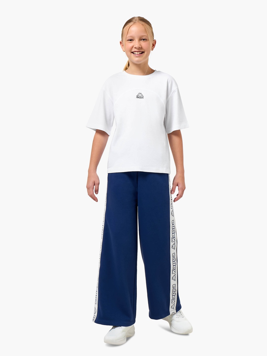 Round Neck Short Sleeve T-Shirt with Logo Print