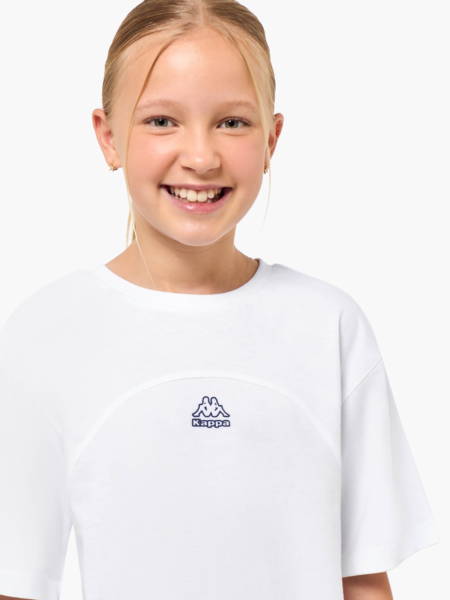 Round Neck Short Sleeve T-Shirt with Logo Print