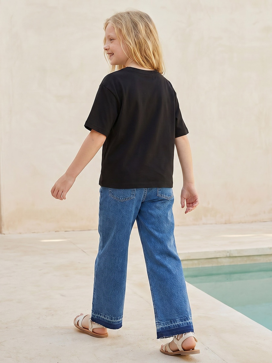Crew Neck Short Sleeves T-Shirt with Graphic Print