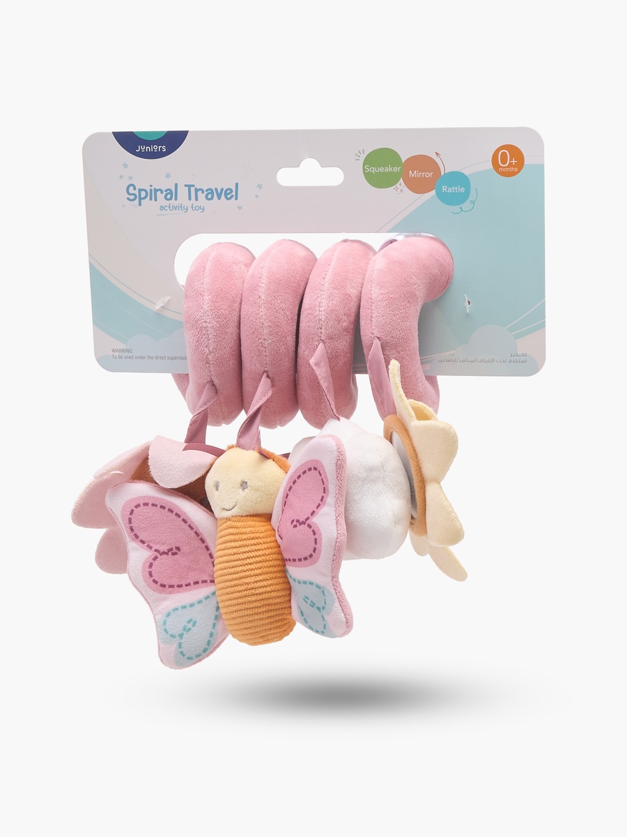 Spiral Travel Activity Toy with Sensory Charms