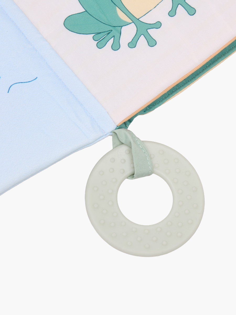 Crinkle Book Stroller Toy with Flap Closure