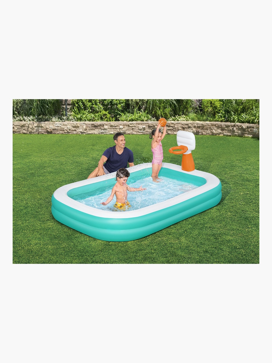 Dunk n Splash Inflatable Family Pool - 251x168x102 cm