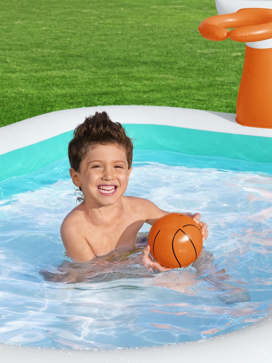 Dunk n Splash Inflatable Family Pool - 251x168x102 cm