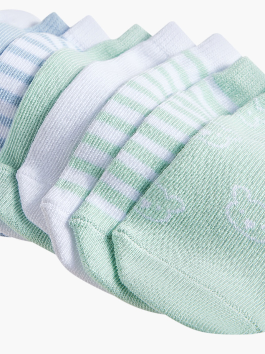 Pack of 10 Baby Boys Textured Socks