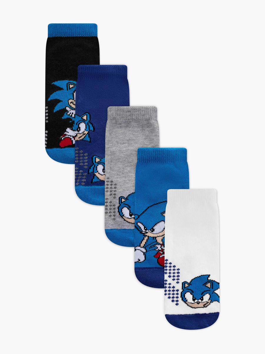 Pack of 5 Sonic Print Socks