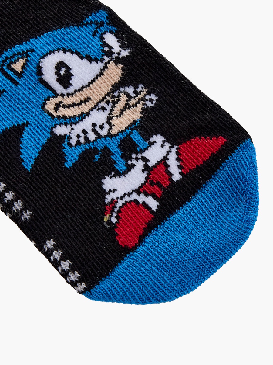 Pack of 5 Sonic Print Socks