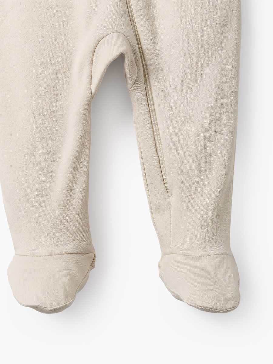 Pack of 7 Cotton Round Neck Long Sleeves Sleepsuit with Zip Closure