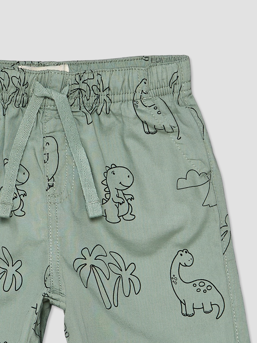 Pack of 2 Drawstring Waist Shorts with Assorted Design