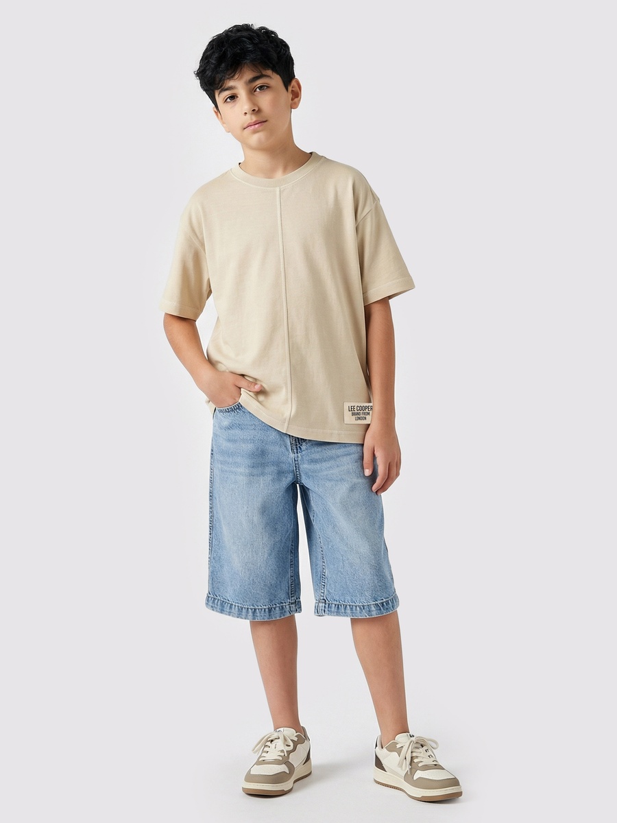 Buttoned Waist Shorts with Pockets
