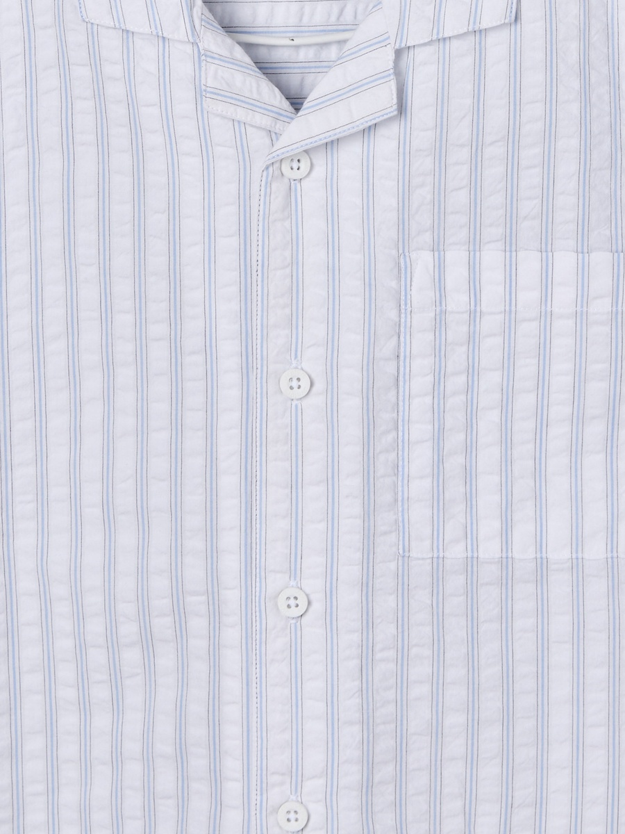 Short Sleeves Shirt with Stripes