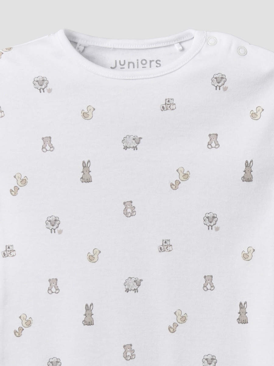 Pack of 2 Crew Neck Short Sleeves Romper with Assorted Design