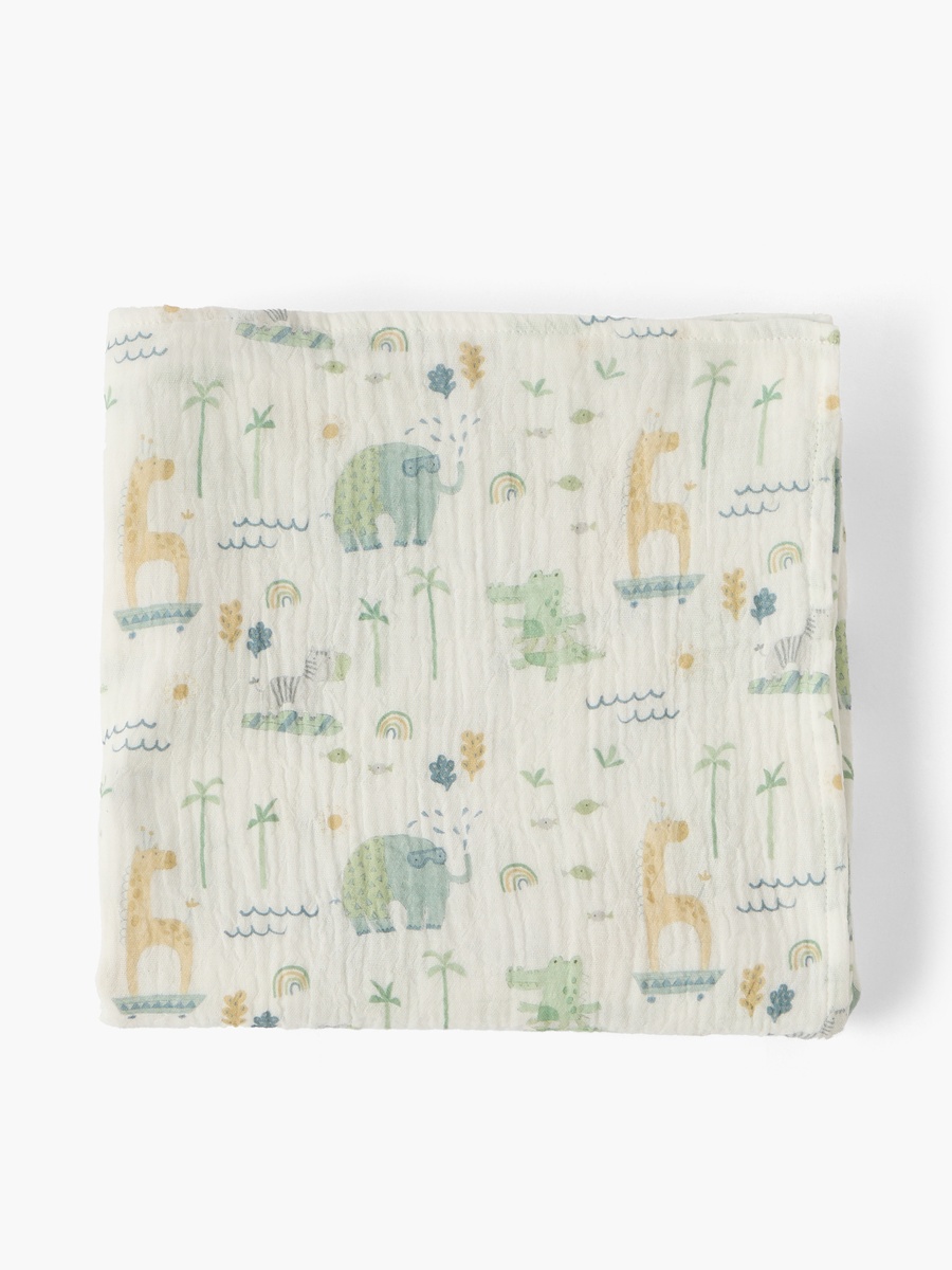 Receiving Blanket with Print, 80x100 cm