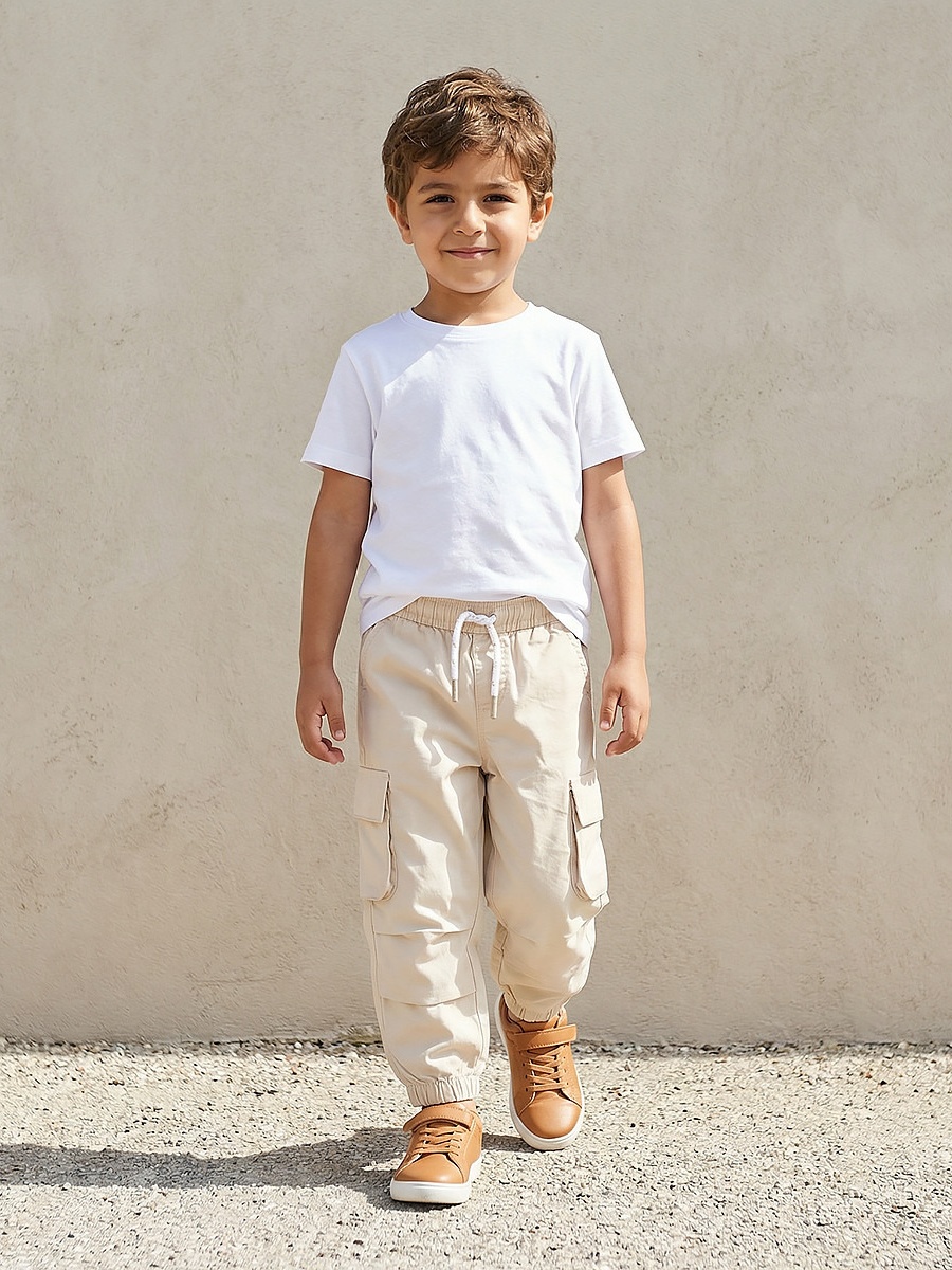 Trousers with Pockets and Drawstring Waist