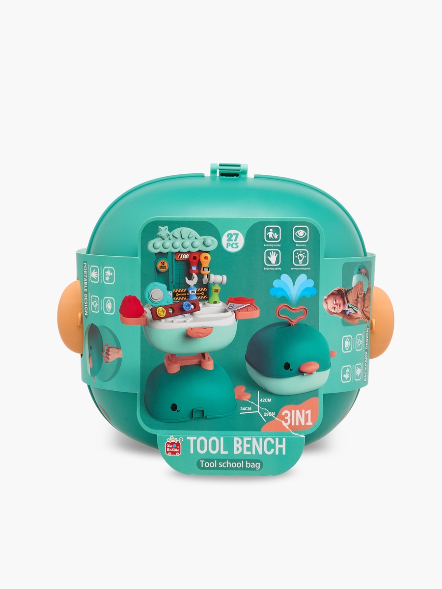 Whale Backpack Tool Table Playset
