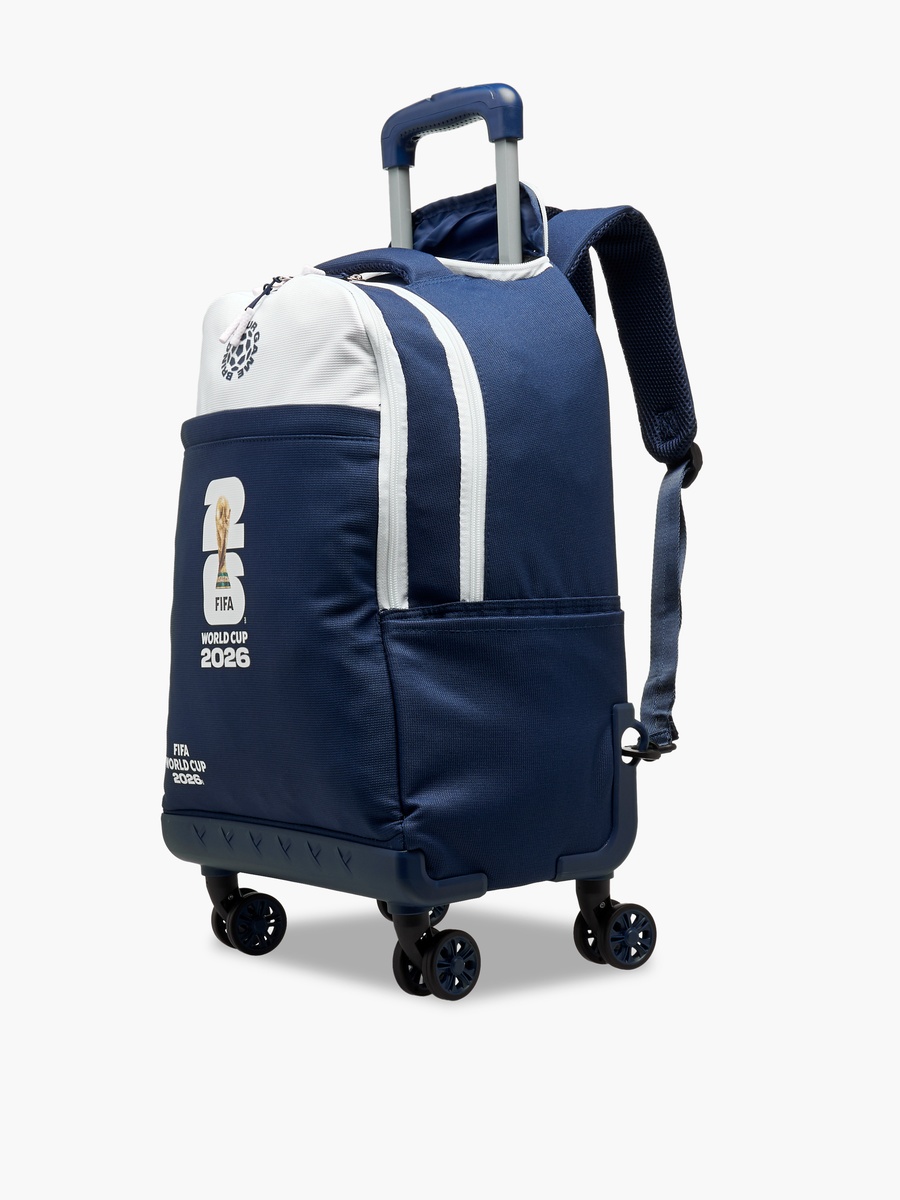 Printed Trolley Backpack with Retractable Handle