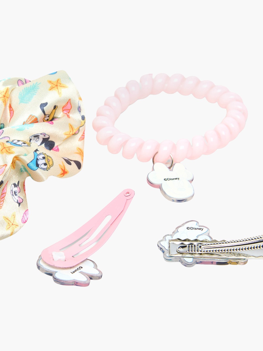 Set of 7 Hair Accessories with Minnie Mouse and Friends Print