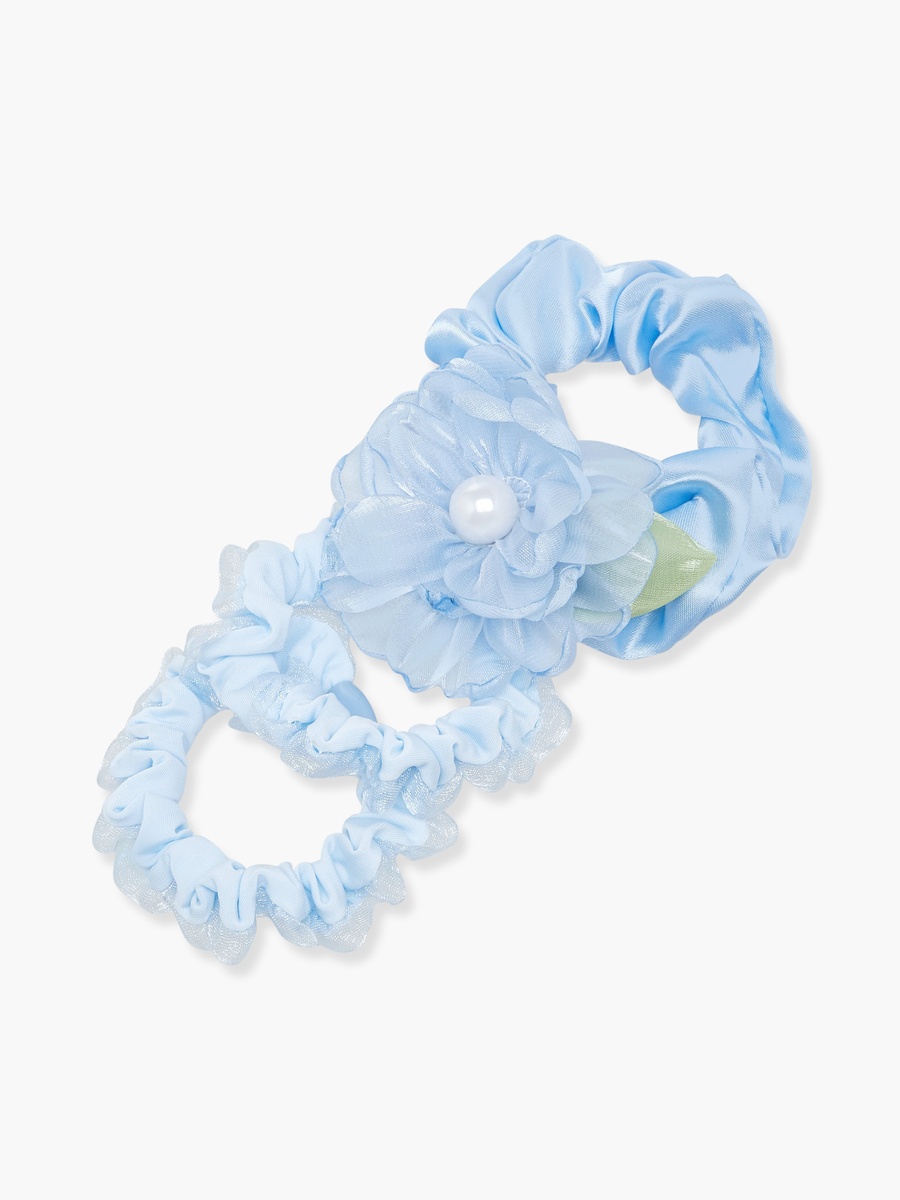Pack of 3 Scrunchie with Pearl Accent