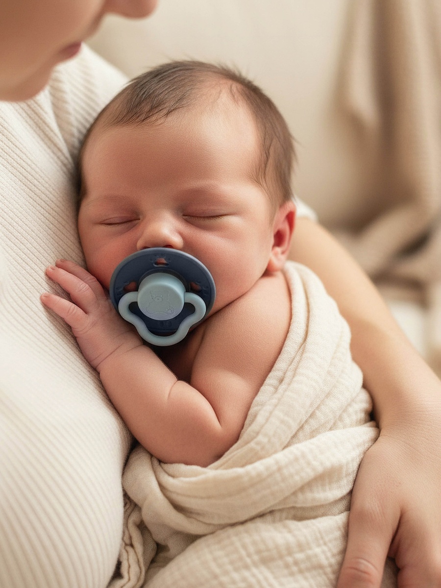 عبوة من قطعتين لهاية أطفال بتصميم دب من 0 إلى 6 أشهر