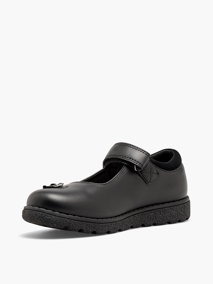 Girls Hook and Loop School Shoes