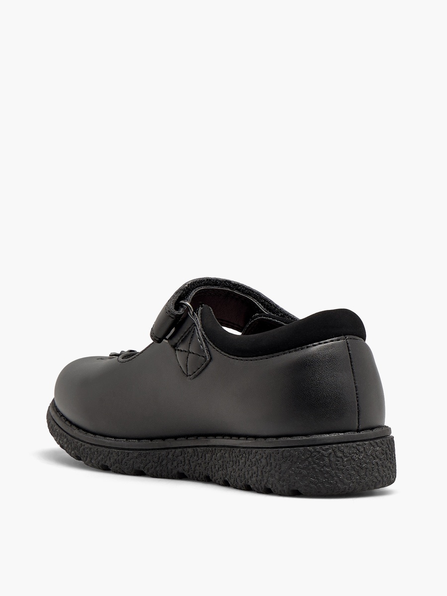Girls Hook and Loop School Shoes