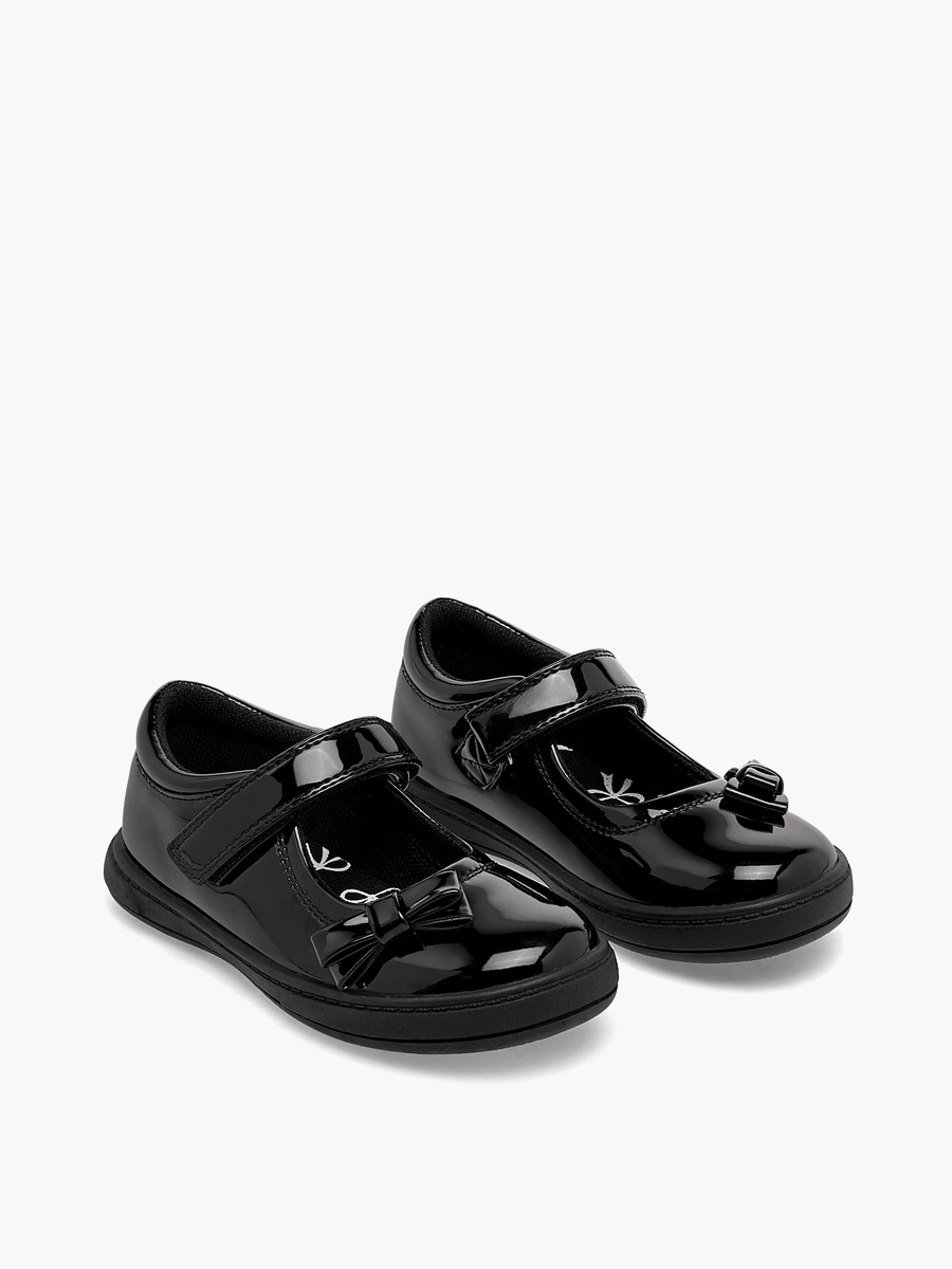 Girls Hook and Loop School Shoes