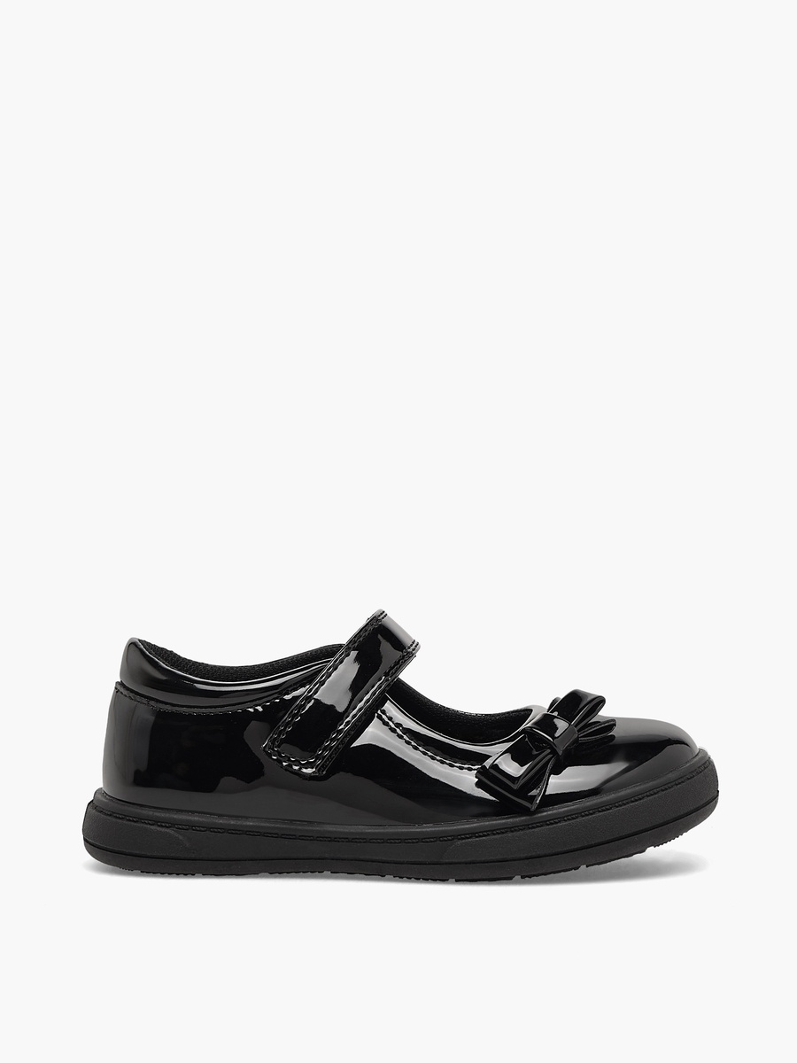 Girls Hook and Loop School Shoes
