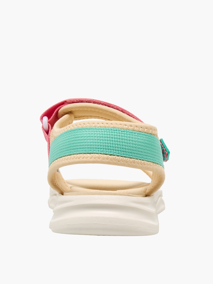 Girls Colourblock Hook and Loop Sport Sandals