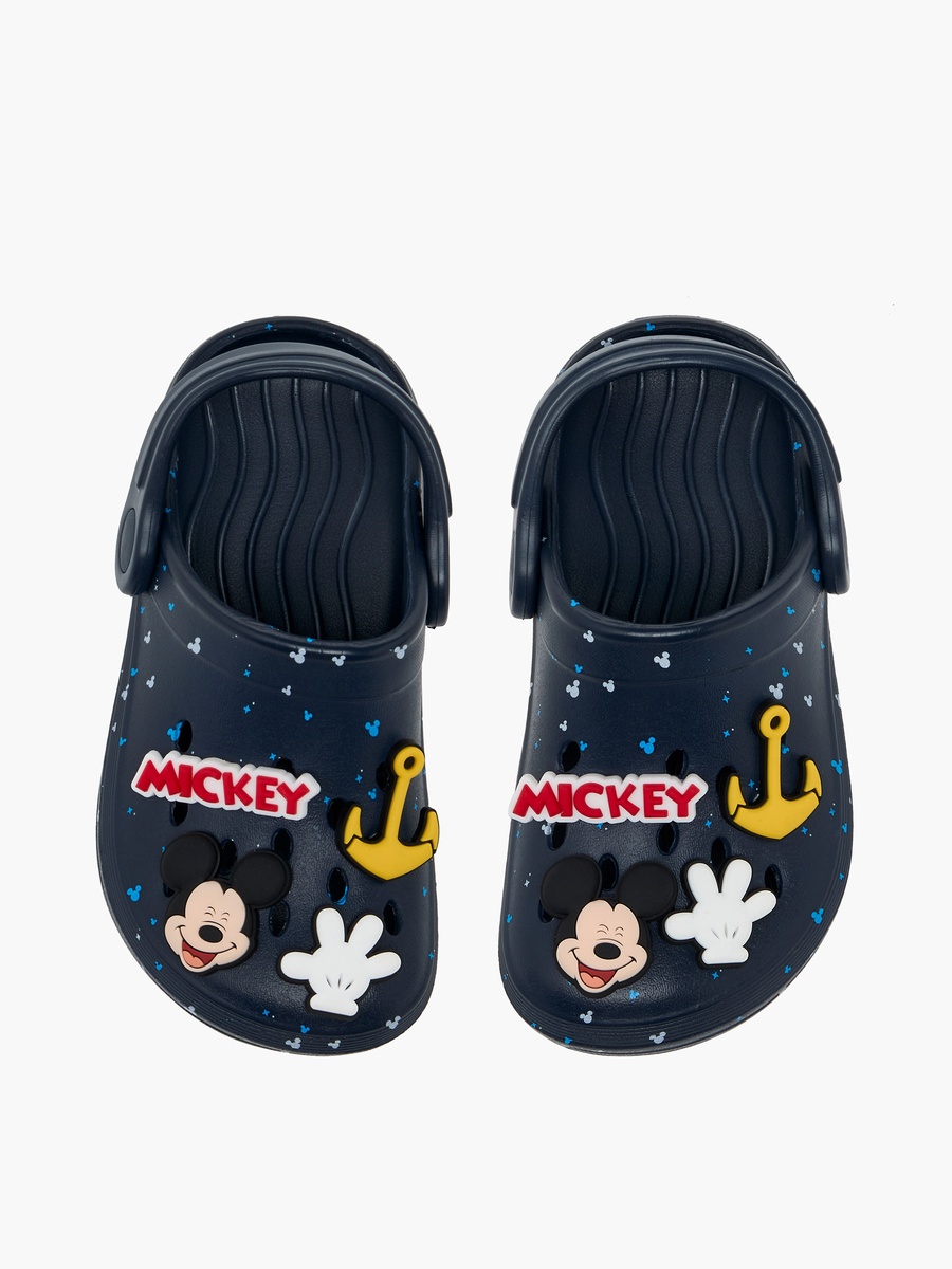 Boys Mickey Mouse Detail Clogs with Backstrap
