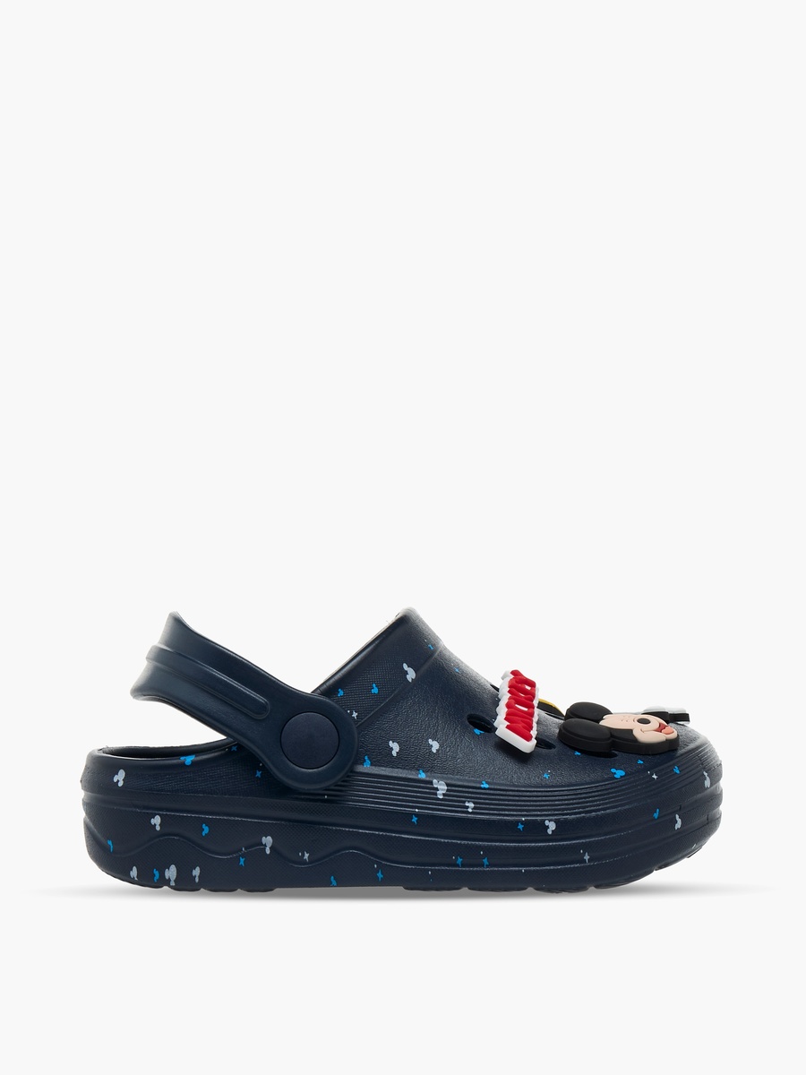 Boys Mickey Mouse Detail Clogs with Backstrap