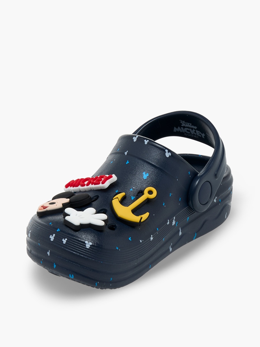 Boys Mickey Mouse Detail Clogs with Backstrap