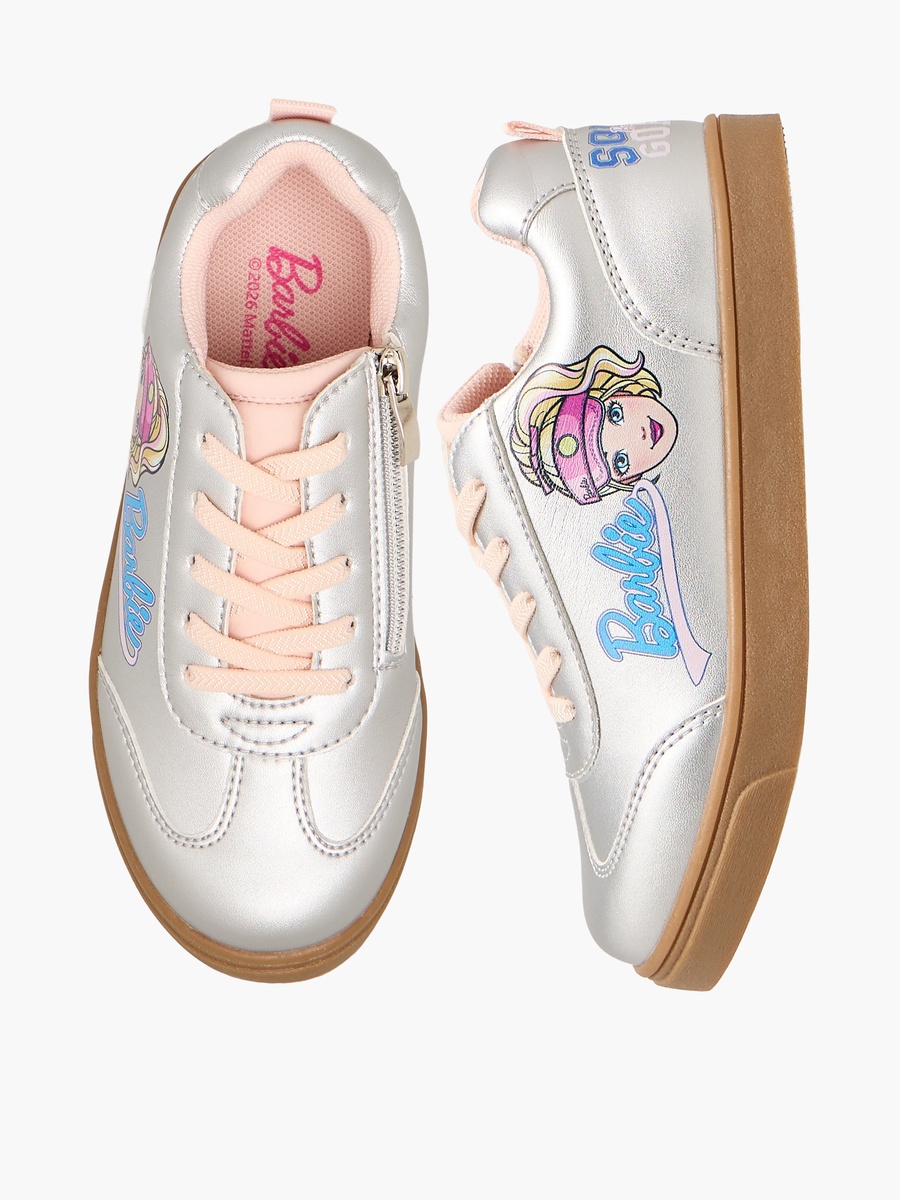 Girls Lace-Up Ankle Sneakers