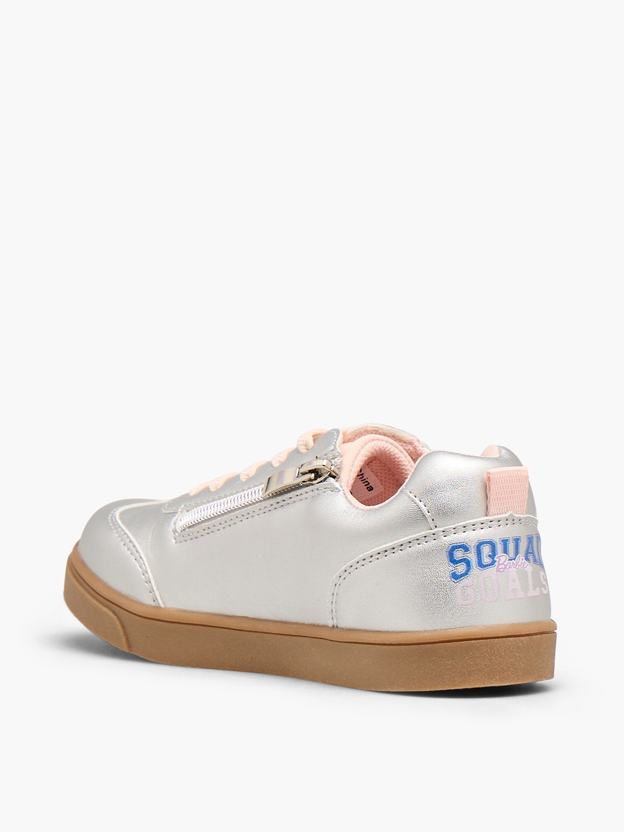 Girls Lace-Up Ankle Sneakers