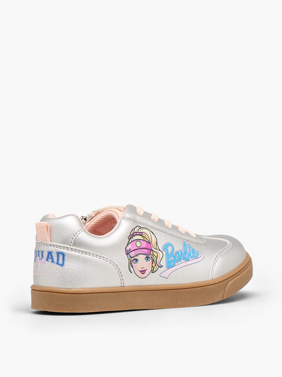 Girls Lace-Up Ankle Sneakers