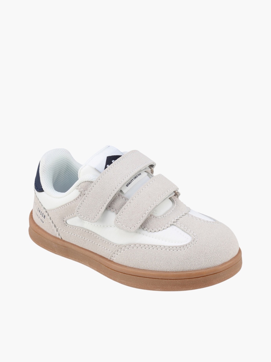 Girls Panelled Hook and Loop Sneakers