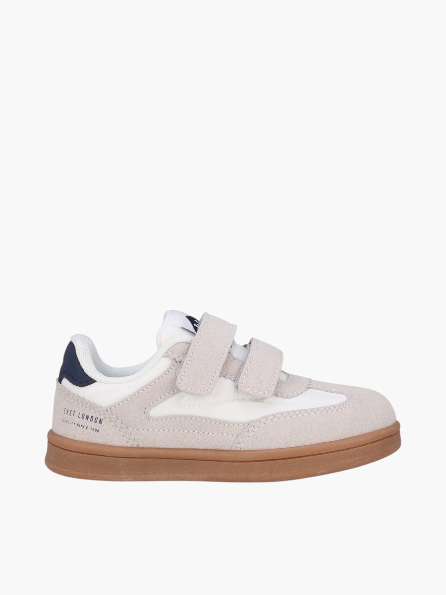 Girls Panelled Hook and Loop Sneakers